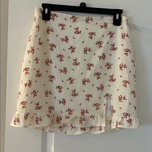 Altar'd State Cream Floral Skirt